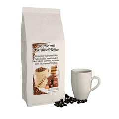 Aromakaffee - Aromatisierter Kaffee - Ganze Bohne - Frisch Von Uns Geröstet (Karamell, 500 Gramm)