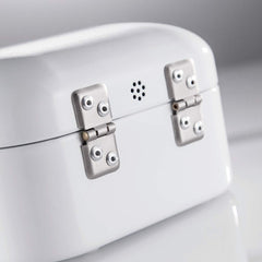 Wesco 235 001 Mini corbeille à pain Grandy 17 x 18 x 12 cm (L/l/H) rose, acier inoxydable Boîtes de conservation alimentaire Naty Shop