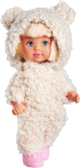 Simba Evi Love Cute Teddy, poupée de jeu en plein air Teddy Onesie, 12 cm, à partir de 3 ans