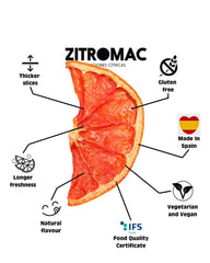 160gr Pamplemousse séché pour cocktail - Fruits secs sans sucre pour cocktails, décorations, confiseries, Noël, boissons - Tranches séchées 100% naturelles sans additifs Produits déshydratés Naty Shop