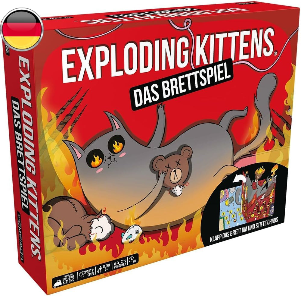 Chatons explosifs, Chatons explosifs : Das Brettspiel, Partyspiel, 2-6 Spieler, ab 7+ Jahren, 20 Minuten, Deutsch