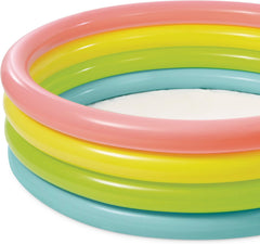 Intex 56441 NP - Piscine Gonflable Sunset Glow, Quatre Anneaux, Vinyle, Multicolore, 168x46 cm