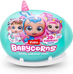 Babycorns Serie 1 de ZURU Magic Babypuppe Katze (Poppy) avec accessoires, jeu de déballage surprise pour enfants et filles