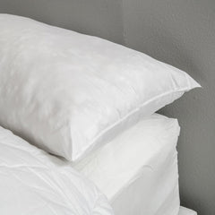 Bleu Calin Eponge plate en mousse à mémoire de forme et fibre polyester, blanche 160 X 40 cm Oreillers standards Naty Shop