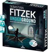 Moïse. Sebastian Fitzek Underground, un jeu de thriller 3D innovant pour les fans d'escape game, un jeu de société coopératif de Marco Teubner avec différents niveaux de difficulté, à partir de 12 ans.
