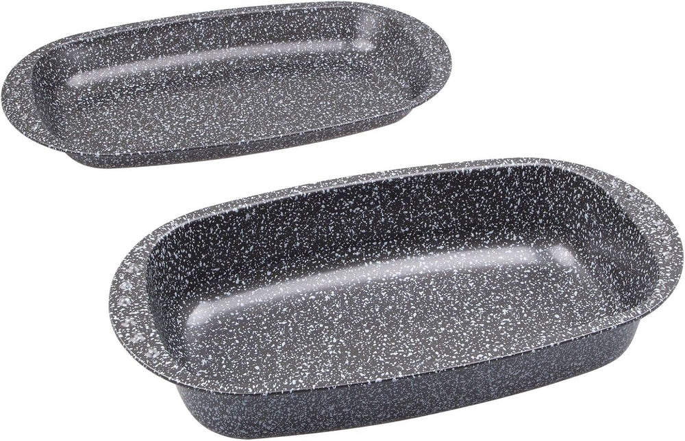 C|H|G Brotback- Und Bratenform Mit Deckel "Granito", Skandia Xtreme Plus : 4-Fach Antihaftbeschichtung in Granitoptik, 37 X 20 X 7 Cm, Fabriqué en Allemagne Moules et plaques pour la pâtisserie Naty Shop