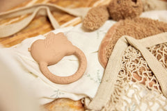 Jollein Anneau de dentition en caoutchouc naturel pour bébé – Beaux oiseaux – Anneau de dentition pour bébé – Aide à la dentition – Inoffensif et sans BPA – Jouet pour bébé