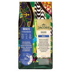 Jacobs Kaffeebohnen Origins Brazil, mild-nussiger Geschmack aus Brasilien, geröstet in Bremen, Intensität 4/10, Kaffee ganze Bohnen, 1 kg