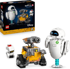 LEGO ǀ Disney et Pixar WALL-E et EVE - Modellbau für Erwachsene - aus Steinen gebaute Roboter mit M-O & Hal Figuren - DIY Deko - Sammlerstück & Geschenk for Fans - 43279