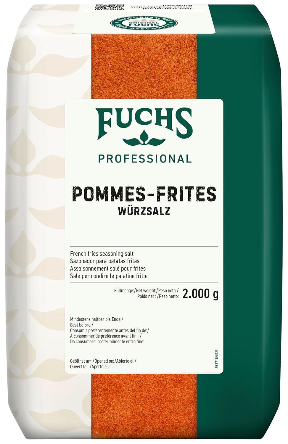 - Pommes-Frites-Würzsalz | Gewürz für Kartoffelgerichte wie Kroketten ou Bratkartoffeln | Qualité professionnelle pour grossistes | Sac recyclable de 2 kg