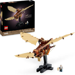LEGO Icons Leonardo da Vincis Fluggerät mit schlagenden Flügeln - Incluant Minifigure & Ständer - Bauset für Erwachsene - Deko-Set für Zuhause - Giftidee - 10363