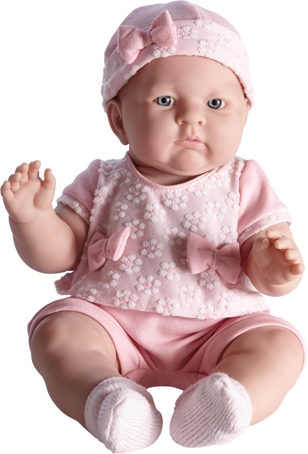 JC Toys Attribut non applicable au produit Lily In Pretty Realistic Doll Babypuppe, Hellrosa, 45,7 cm
