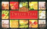 Ahmad Tea Twelve Teas – 12 assortiments de thé noir et vert avec différentes saveurs – 60 sachets de thé emballés individuellement, scellés pour préserver les saveurs, 120 g de thé