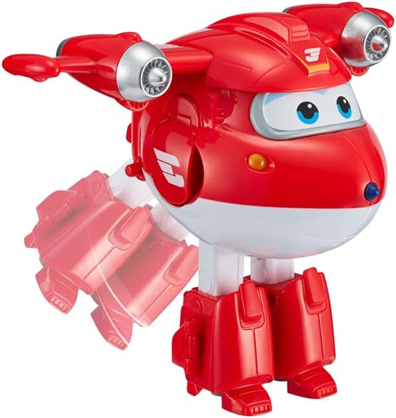 Auldey EU740283 Super Wings Transformer Figura JETT Supercharge 12 Cm, Colorat Action figures Naty Shop