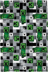 Character World Minecraft Oficial Fleece Pătură | Scribble Design Reversibil 2 fețe, Super Soft, Pătură caldă Paturi si Cuverturi Besuche den Character World-Store Multicolor 150 X 100