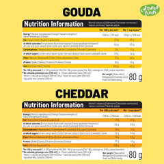 Cultured Foods Veganer Käse Käseersatz Laktosefrei Glutenfrei 2-er Set Gouda Und Cheddar CHEATCHEEZ