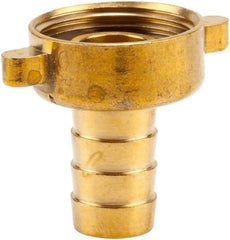 Gardena Raccord de tuyau en laiton, 2 pièces : raccord en laiton de haute qualité, filetage 26,5 mm (G 3/4"), pour tuyaux 1/2" (13 mm) (7140-20)