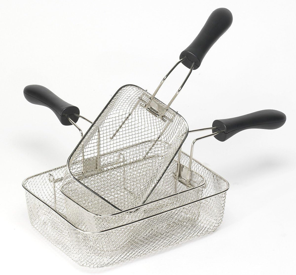 Friteuză cu ulei Bestron XL Cu 3 coșuri de prăjire, Inclusiv tehnologie cu zonă rece și recipient de ulei detașabil, 4 litri, 2000 W Electrocasnice Naty Shop