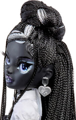 Rainbow High Shadow High Modepuppe – Shanelle Onyx – Cheveux Noirs, 28 cm Modepuppe avec Designer-Outfits, Conçu pour les petits et les enfants de 6 à 12 ans