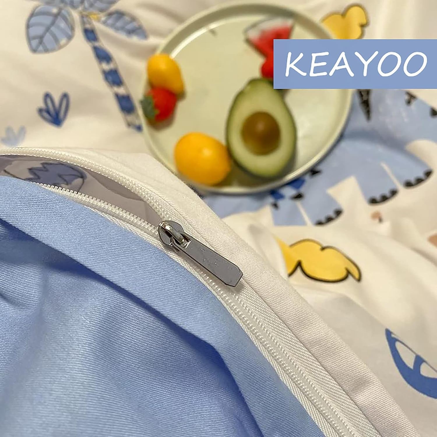 Lenjerie de pat pentru copii, unisex, dinozauri, bumbac Lenjerie de pat - copii Naty Shop