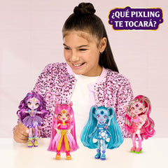 Pixlings Magic Dolls, 4 poupées assorties - 2 neuves - Poupée mode 15 cm - Potions magiques - Jouet de potion secrète (MG101000)