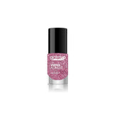 Oja Glam'Up Paris, ultra-lucioasă, de lungă durată, cu uscare rapidă, nr. 129, sclipici roz
