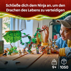 LEGO NINJAGO Le Drache des Lebens - Jeu de Ninja avec figurine Drachenfigur, Mini Monster Mech, 8 figurines et Schwertern - Créations créatives pour les jeunes et les filles à partir de 8 ans et les fans - 71859