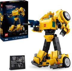 LEGO Icons Transformers Bumblebee, figurine robot à collectionner pour adultes, ensemble de construction de film pour les fans de science-fiction, peut être transformé en voiture, jouet d'aventure 10338 ensembles de construction Besuche den LEGO-Store Default Title