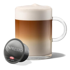 ESPRESTO Latte Macchiato Type Vanille, compatible K-fee & ALDI EXPRESSI*, certifié RFA, doux & harmonieux, 48 capsules de café & 48 capsules de lait