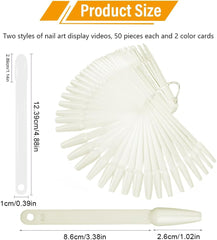 100 de accesorii pentru semnarea unghiilor, șabloane pentru unghii, cap rotund transparent și culoare naturală tip balet, accesorii pentru semnarea unghiilor, vine cu 2 autocolante digitale cu sclipici 1-100