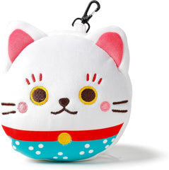 Oreiller de voyage avec masque Relaxeazzz - Porte-bonheur chat Maneki Neko Oreillers de voyage Naty Shop