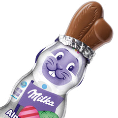 Milka Smiling Bunny Alpine Milk Design Edition - Chocolat de Pâques avec 3 motifs différents - 24 x 45g