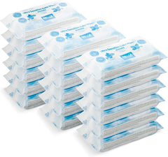 Șervețele umede pentru bebeluși ultra sensibile de la Amazon, 1080 de șervețele, fără parfum, 18 pachete a câte 60 de șervețele (anterior sub marca Amazon, produs identic)