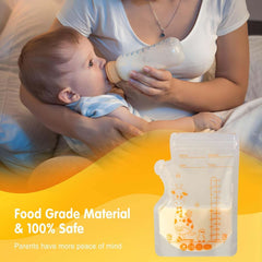 Vinabo 50 Stück Muttermilchbeutel, 250Ml sans BPA Muttermilchbeutel Sachet, Milchbeutel Für Muttermilch Mit Ausgießer Für Das Stillen, Selbststehender, Kann Eingefroren Werden, Vorsterilisiert Accessoires Alimentation et Allaitement Baby Naty Shop