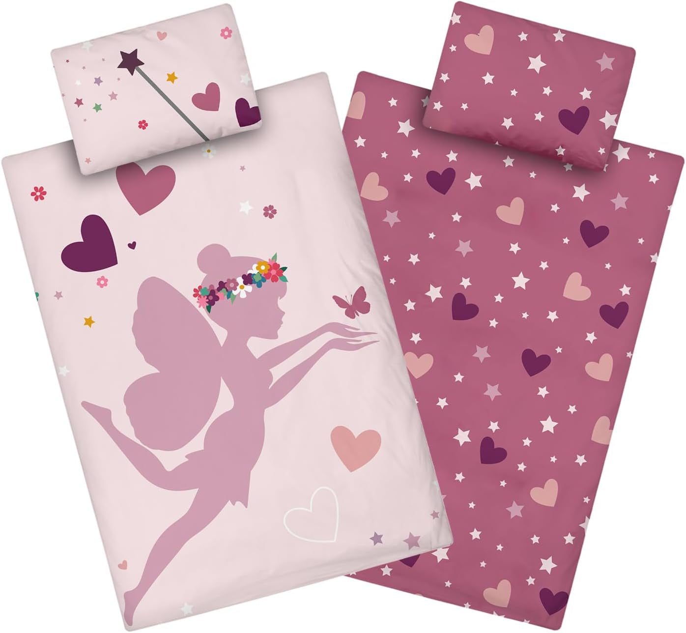 Aminata Kids lenjerie de pat, zâne si elfi, 100 X 135 cm Lenjerie de pat - copii Naty Shop Default Title