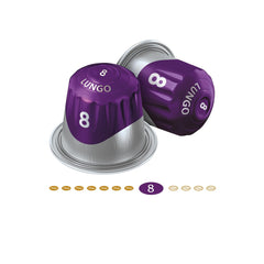 Jacobs Capsules de café Lungo Intenso, Intensité 8/12, 10 x 20 tasses, Capsules de café compatibles Nespresso*, 200 capsules