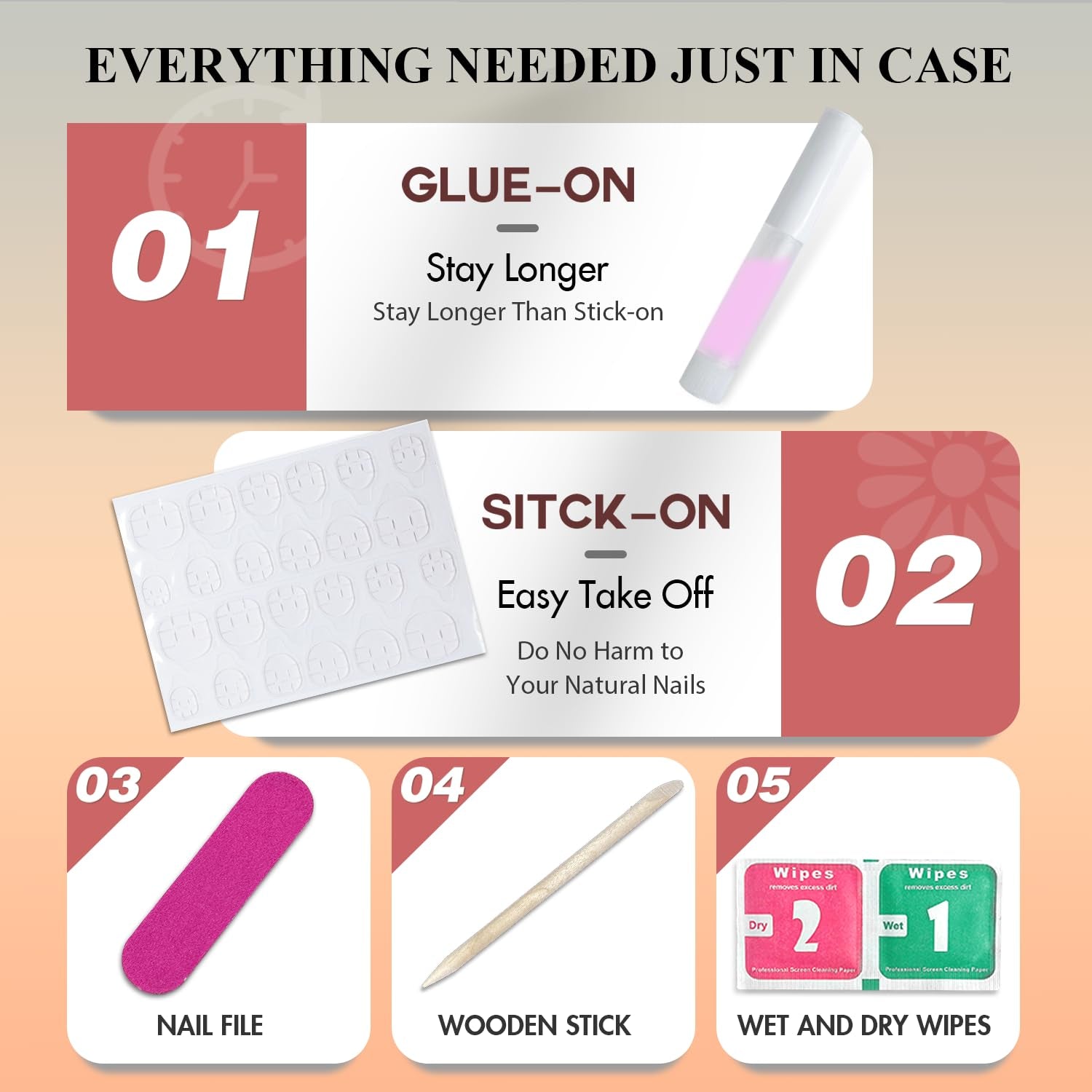 Unghii false cu vârf francez scurt – 30 de bucăți de unghii negre pentru a le lipi pe unghii scurte pătrate, unghii false cu vârf francez cu lipici, set unghii artificiale pătrate pentru femei