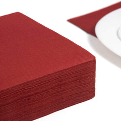 Papstar 11608 50 serviettes "Collection Royale" pli 1/4 40 X 40 cm, Bordeaux