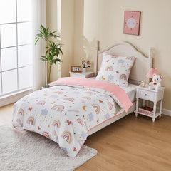 Lenjerie de pat pentru copii, Curcubeu, microfibre Lenjerie de pat - copii Naty Shop