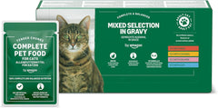 Amazon's Wet Adult Cat Food Sélection mixte en sauce 4,8 kg (48 paquets x 100 g)