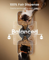 oneisall 5L Futterautomat Katze 2 Napfe, Katzenfutter Automat mit einem Knopf, Einfache Bedienung, Futterspender für Katzen/Hunde, mit Edelstahlschüssel, Voice Recorder, for small/mittlere Haustiere