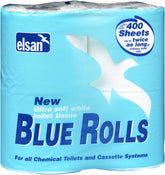 Role de hârtie igienică - Albastru, dimensiune 4 X 400