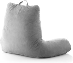 PernÄ de citit InnovaGoods Huglow cu cotierÄ, pentru canapea, pat Èi covor, pernÄ de citit cu suport lombar Èi mĂąner de transport, ergonomicÄ, previne disconfortul Èi durerea, gri