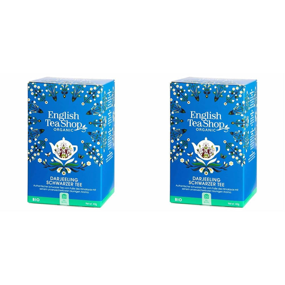 ETS - Thé noir Darjeeling, BIO, 20 sachets de thé (paquet de 2)