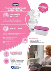 Chicco, tire-lait électrique portable, 5 niveaux d'intensité, 150 ml Alimentation et Accessoires d'Allaitement Bebe Naty Shop