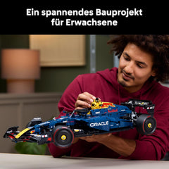 LEGO Technic Oracle Red Bull Racing RB20 F1 Rennauto Modell - Formel 1 Bauset zum Sammeln - V6-Motor, Getriebe, Lenkung & DRS in Maßstab 1:8 - Giftidee for Erwachsene & Teenager 42206