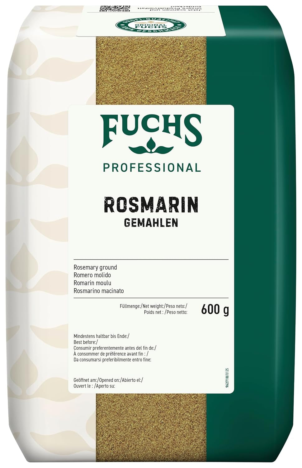 - Gemahlen au romarin | Pour Rosmarin-Kartoffeln et Lamm-Gerichte | Qualité professionnelle pour grossistes | 0,6 kg dans un sac recyclable