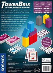 KOSMOS 684228 TowerBrix : Une équipe, UNE tour - UN plan ? Jeu d'adresse coopératif, construire ensemble sans plan, jeu de société pour 1 à 6 joueurs à partir de 10 ans
