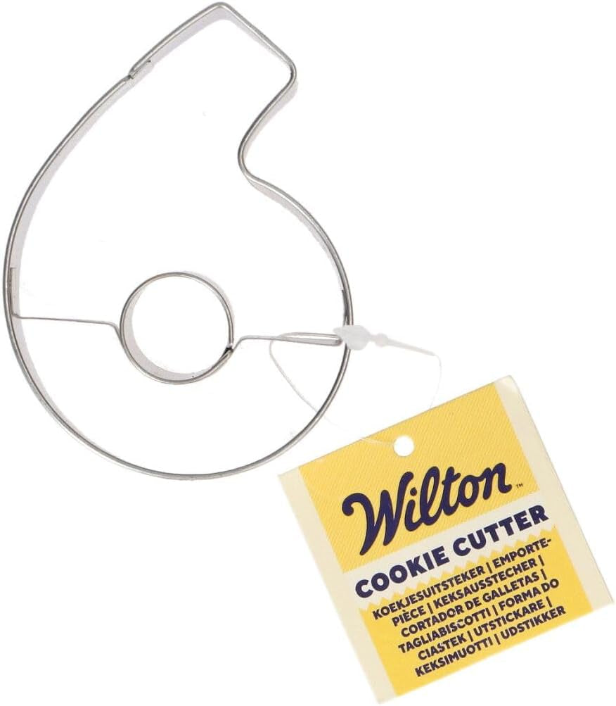 Wilton Emporte-pièce numéro 6 : Ensemble d'emporte-pièces en acier inoxydable pour biscuits et biscuits : emporte-pièces avec chiffres et lettres - 7,5 cm