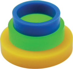 Inele de ghidare pentru sucitor mic, plastic, multicolor, 14 x 9 x 2,05 cm, 8 bucăți